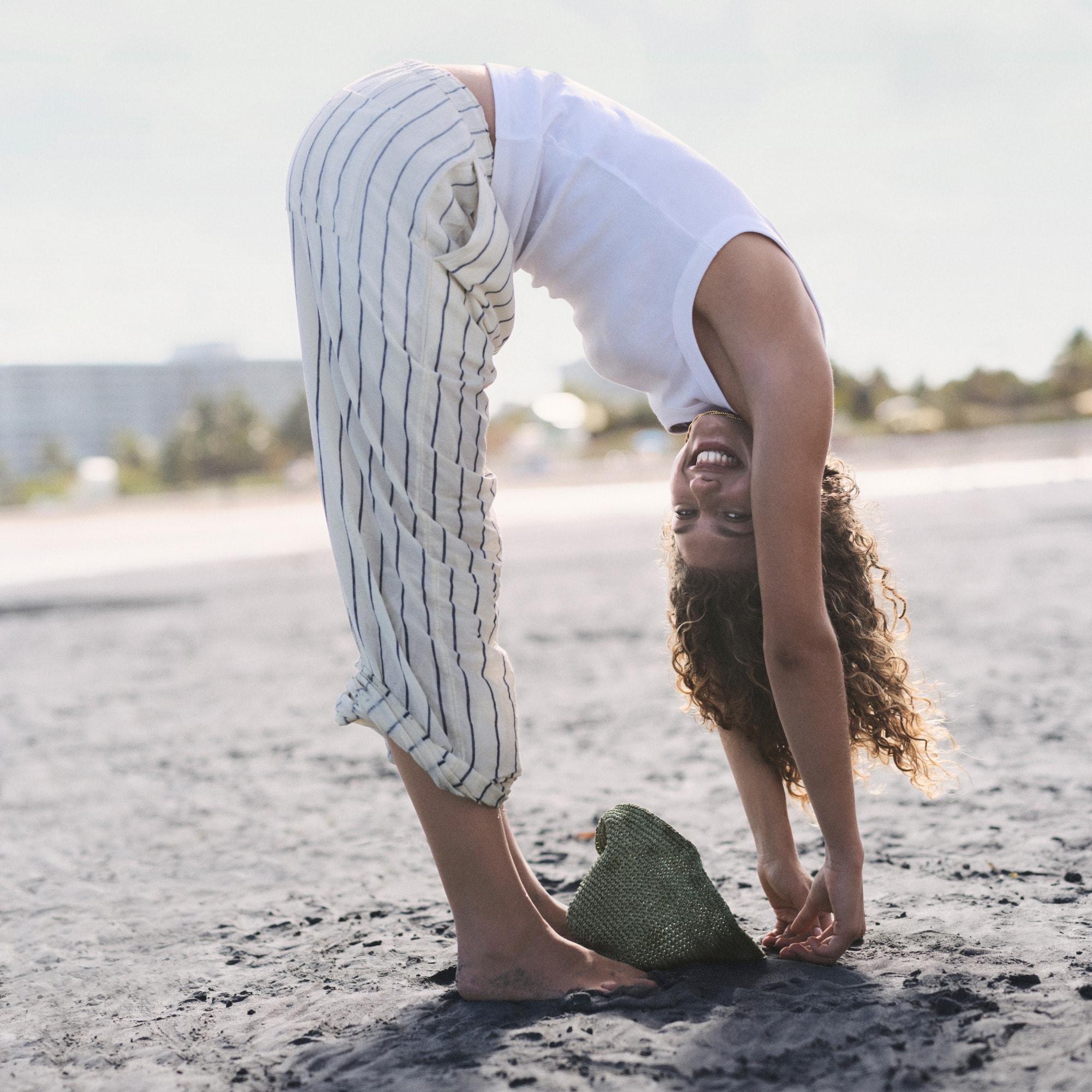 New Soleil pant in striped linen Product Image