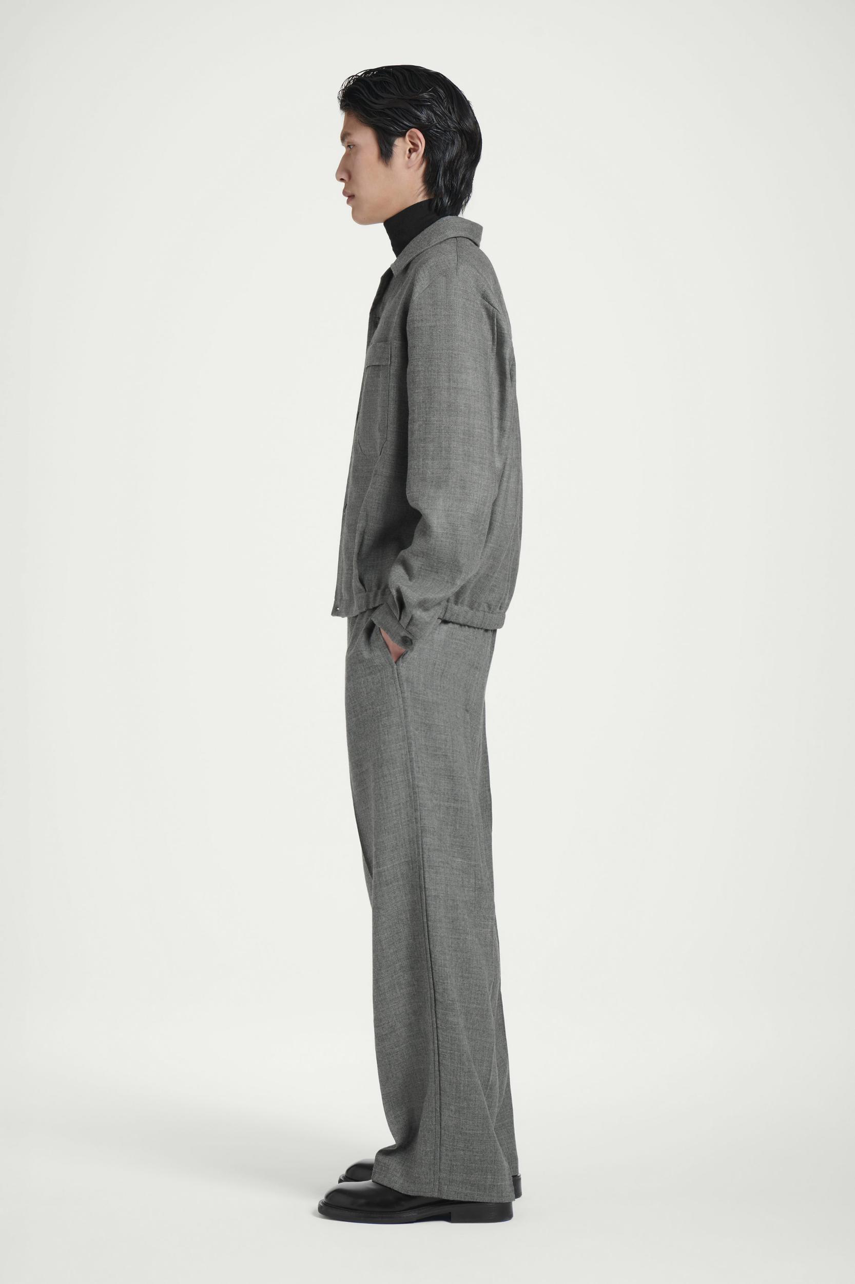 WOOL-FLANNEL OVERSHIRT Product Image