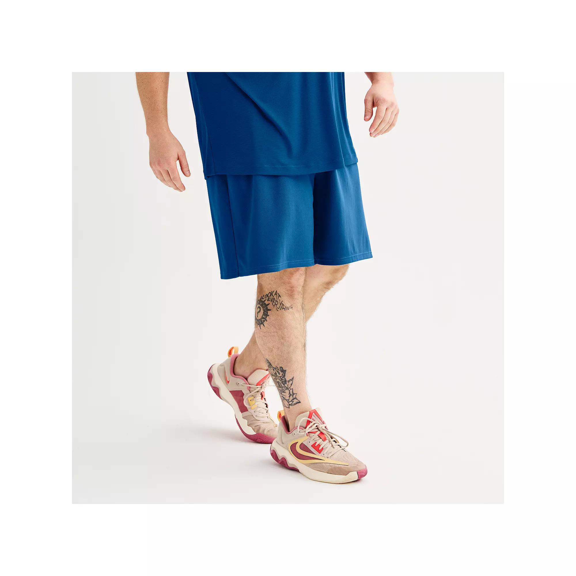 Big & Tall Tek Gear® Mesh Shorts 9", Men's, Size: 3XB, Mineral Black Product Image