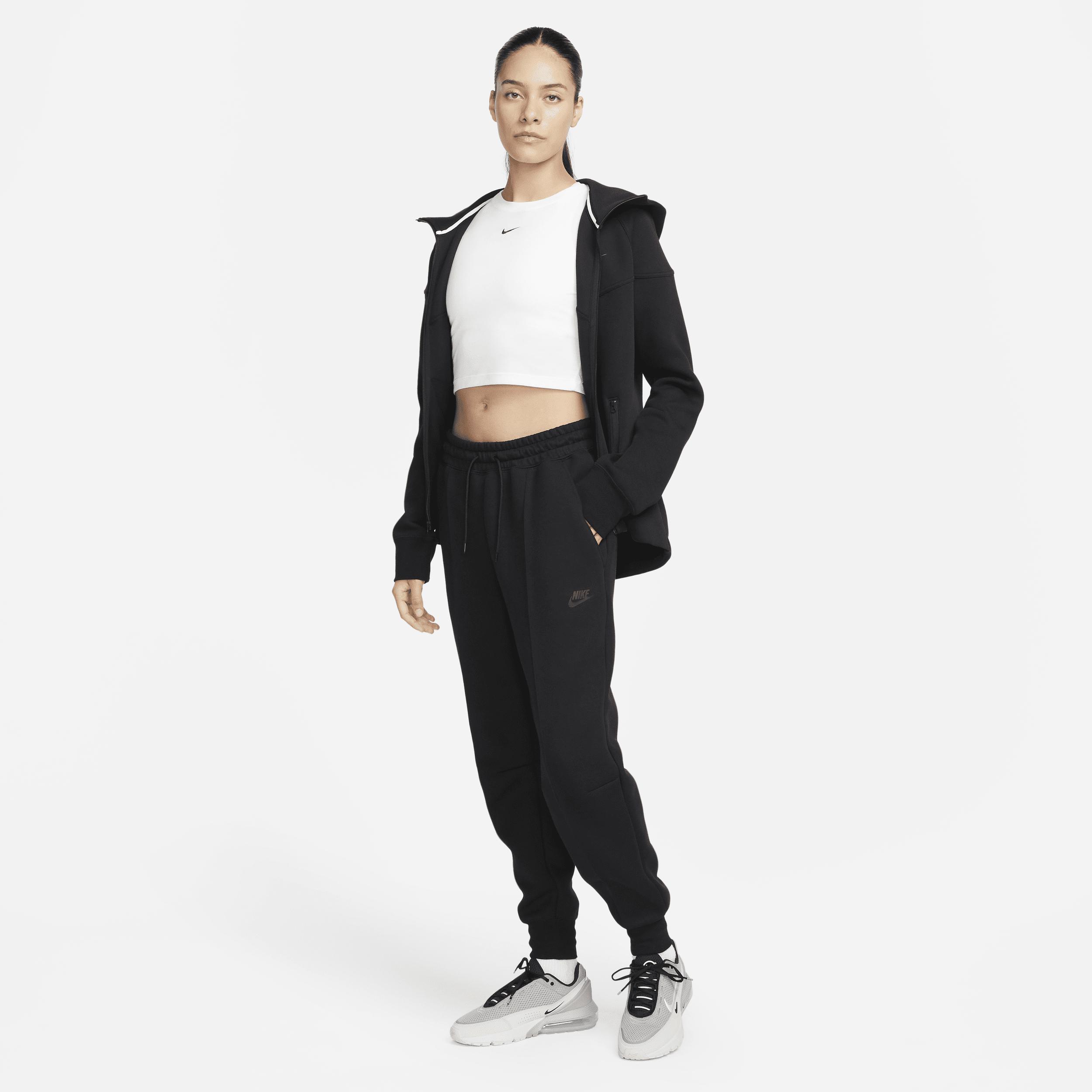 Womens Nike Sportswear Tech Fleece Mid-Rise Jogger Pants | FB8330-010 Product Image
