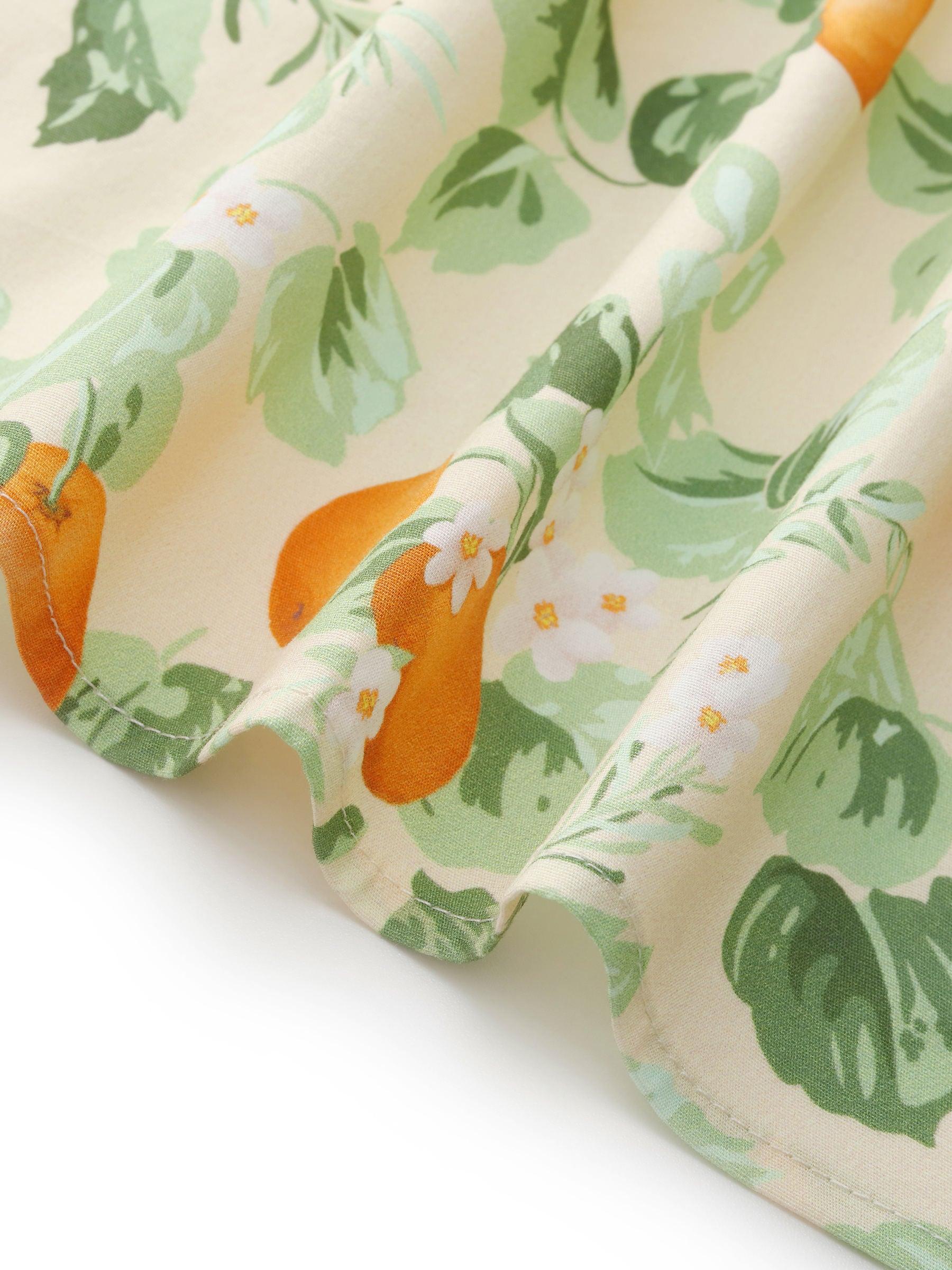 Cotton Floral Print Strap Maxi Dress And Openwork Cardigan Two-Piece S Product Image