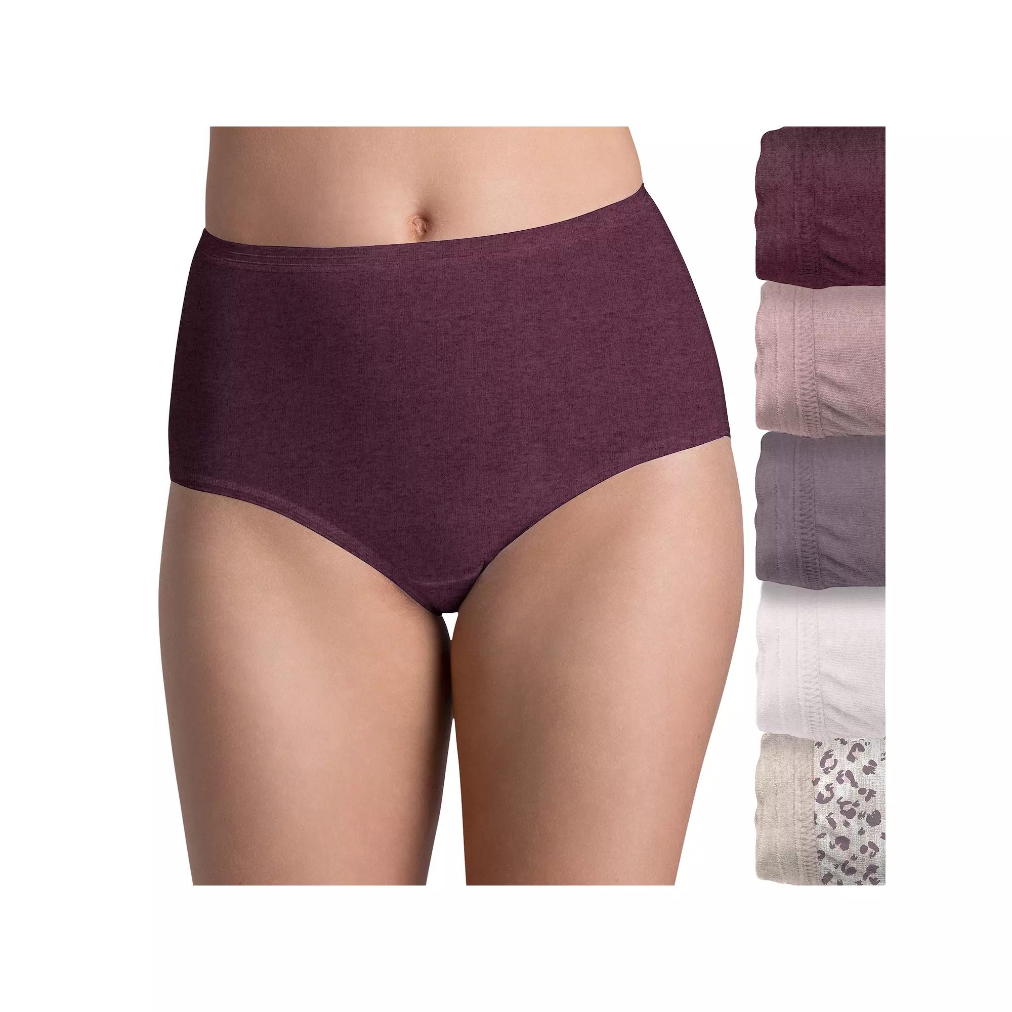 Women's Fruit of the Loom® Ultra Soft Brief 5-pack Panty Set 5DUSKBR,  Product Image