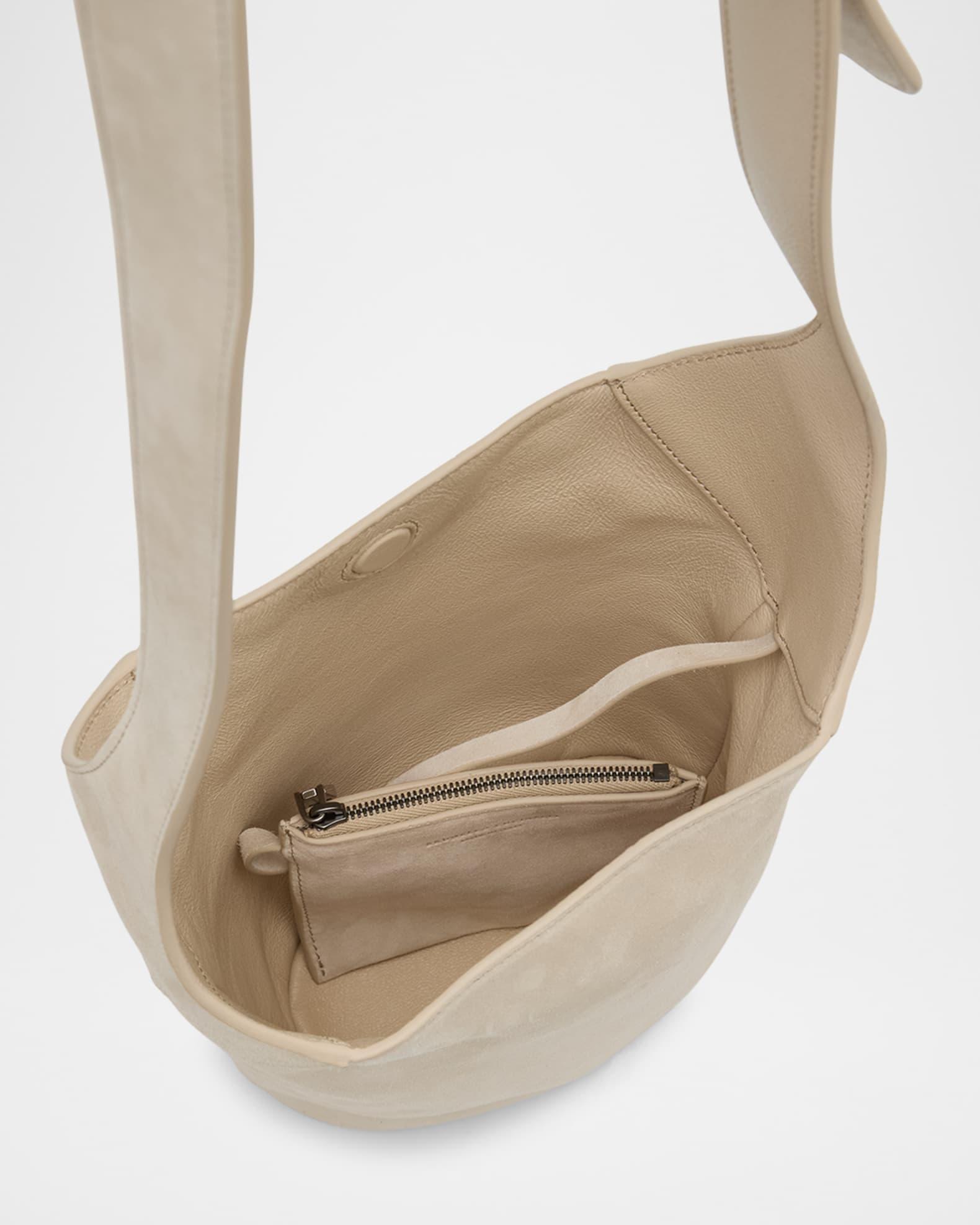 Structured Small Suede Bucket Bag Product Image