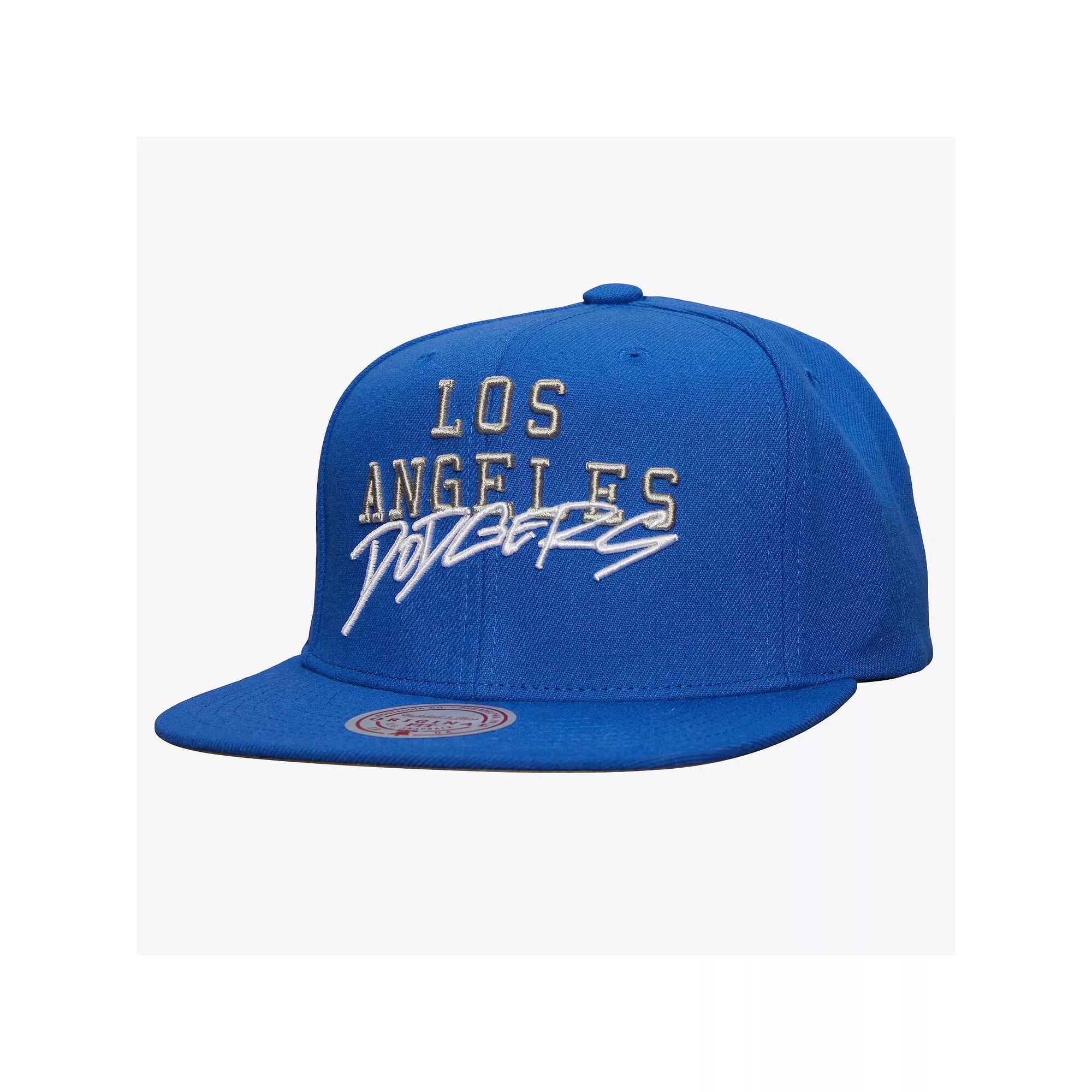 Men's Mitchell & Ness Royal Los Angeles Dodgers Team Tagged Snapback Hat, Blue Product Image