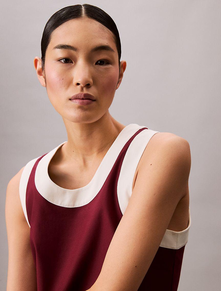 Contrast Trim Relaxed Tank Top Product Image