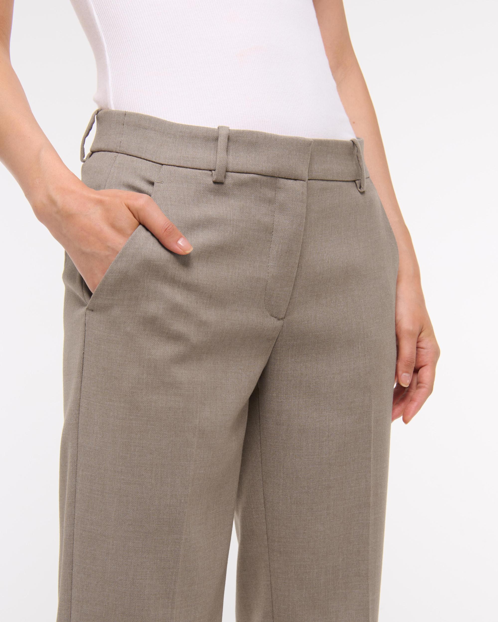 Low Rise Tailored Straight Pant Product Image