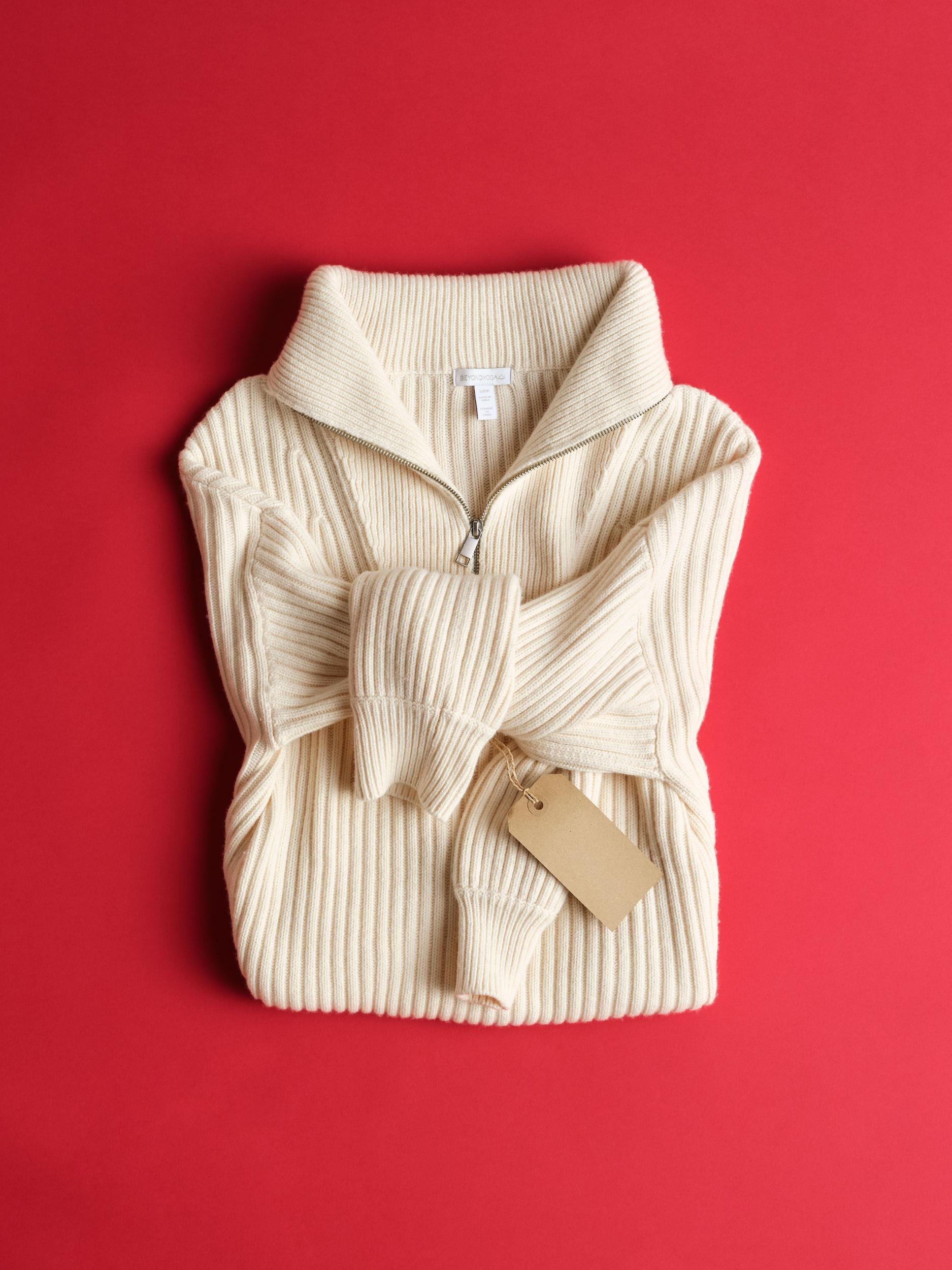 Wool Blend Collared Pullover Product Image
