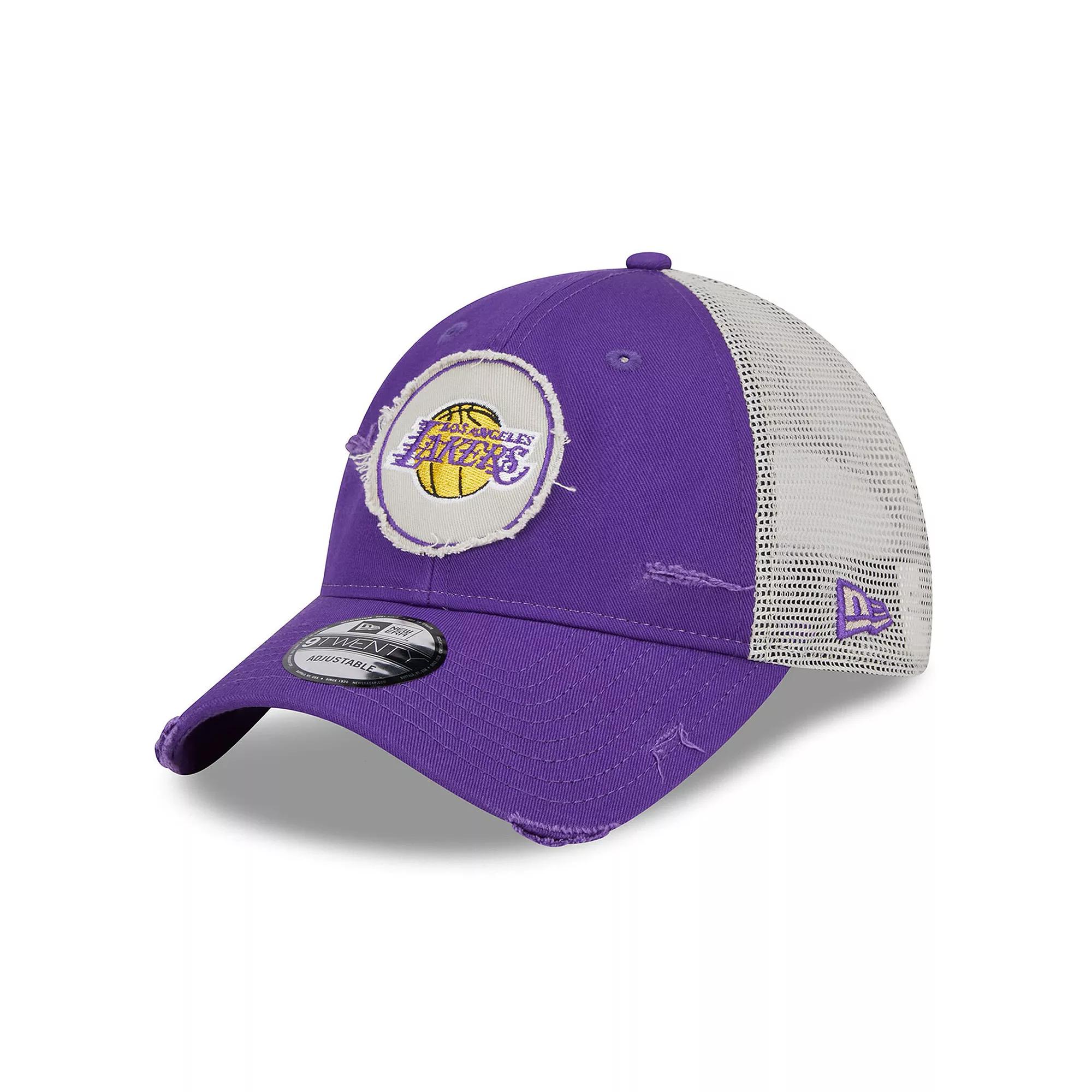 Mens New Era Los Angeles Lakers 2024 NBA All-Star Game Rally Drive Distressed Patch 9TWENTY Trucker Adjustable Hat Product Image