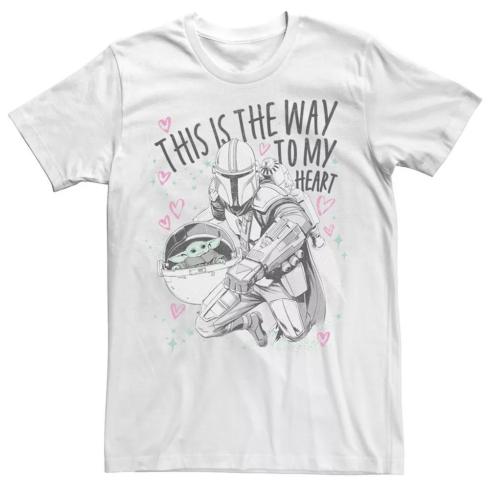 Men's Star Wars: The Mandalorian The Child Valentine's Day Way Tee,  Product Image