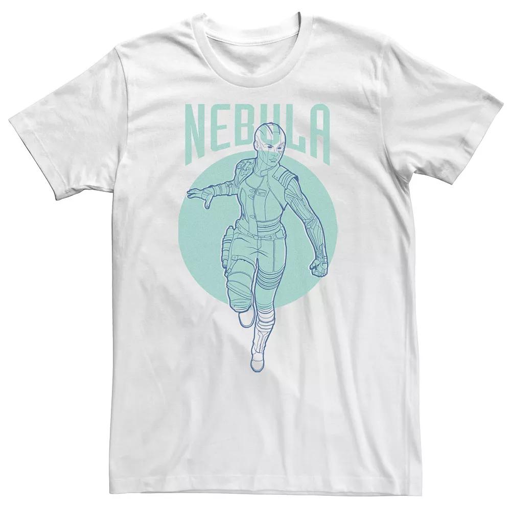 Big & Tall Marvel Avengers Endgame Nebula Outline Poster Tee, Men's, Size: 4XLT, White Product Image
