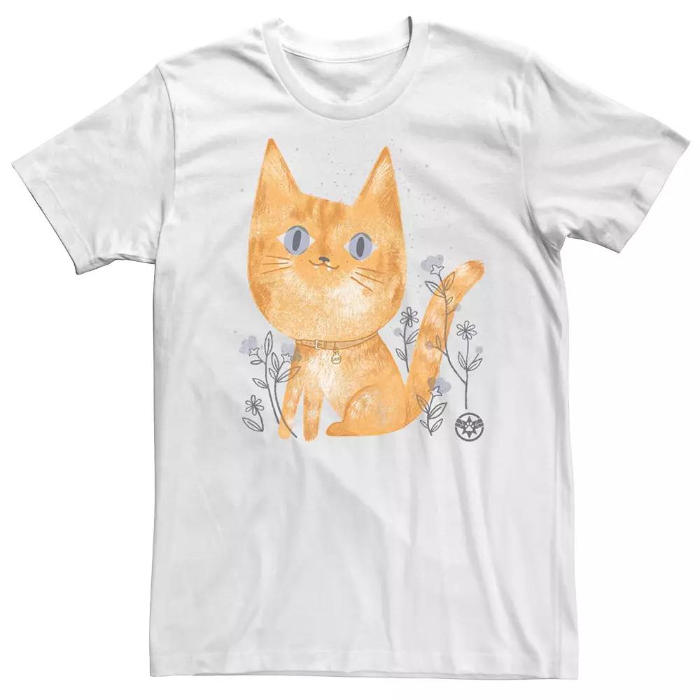 Men's Captain Marvel Goose Cute Sketch Tee,  Product Image