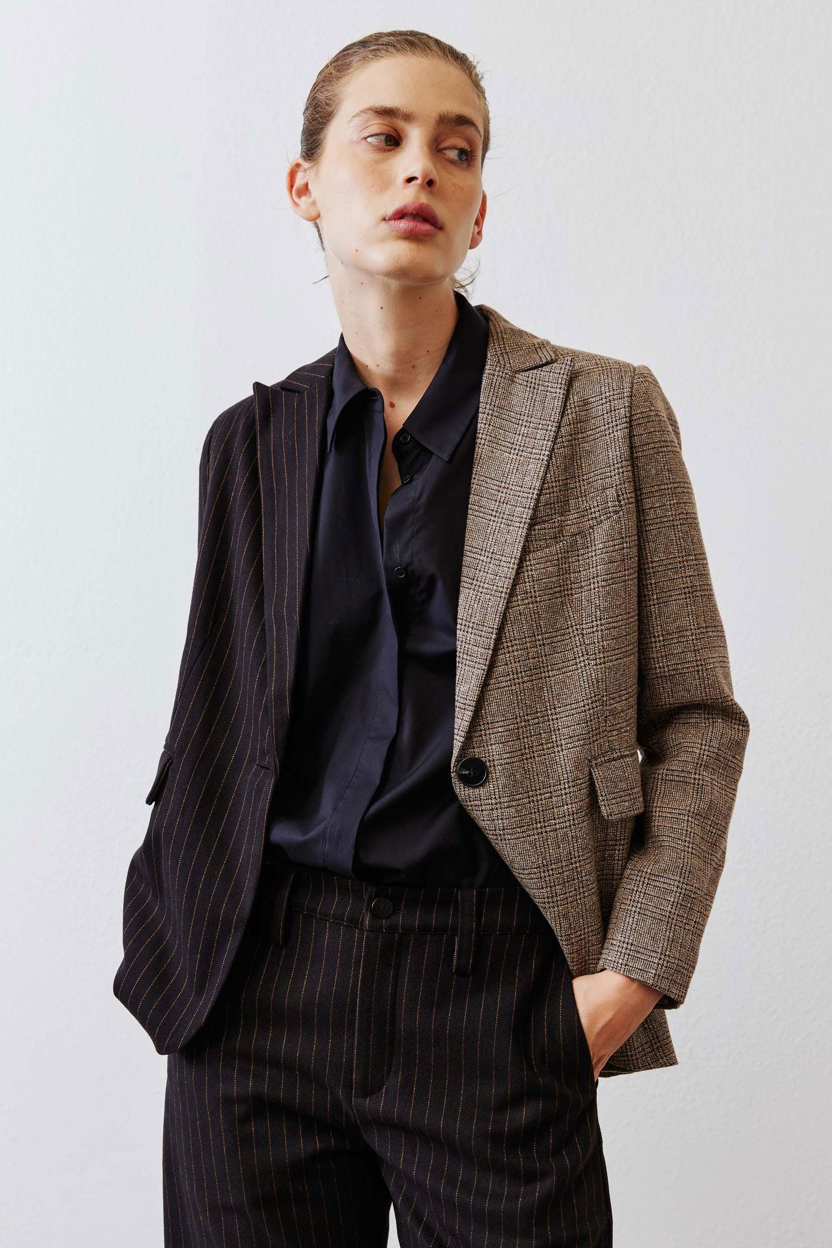 The Pinstripe Remix Blazer Product Image