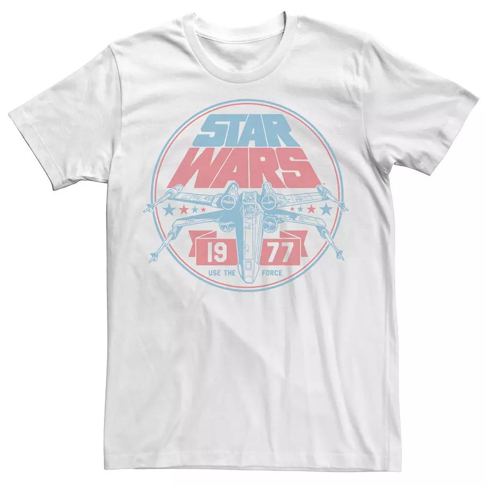 Big & Tall Star Wars Patriotic X-Wing Vintage Badge Tee, Men's,  Product Image