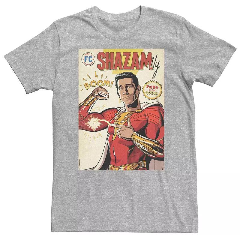 Big & Tall Shazam Fury Of The Gods Shazam Comic Logo Tee, Men's,  Product Image
