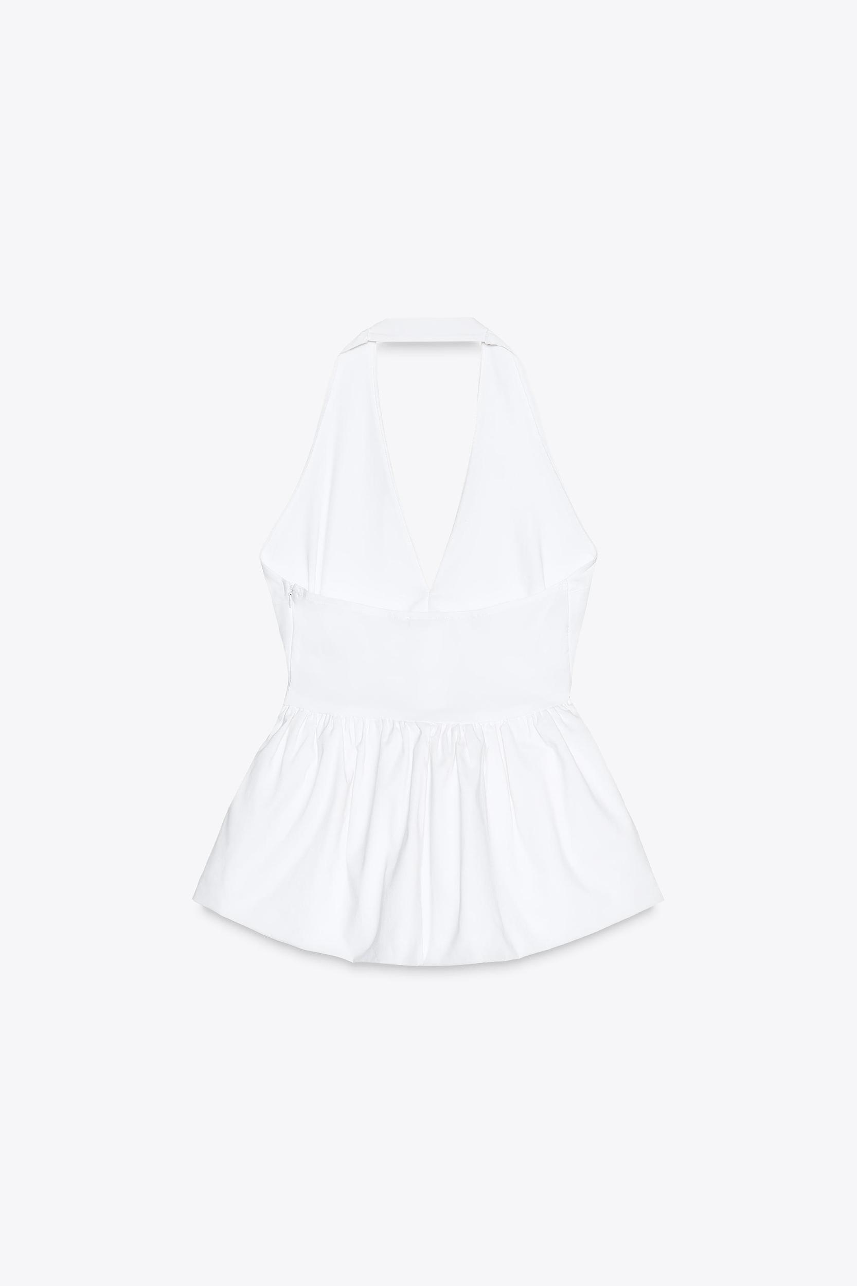 BALLOON HALTER TOP Product Image