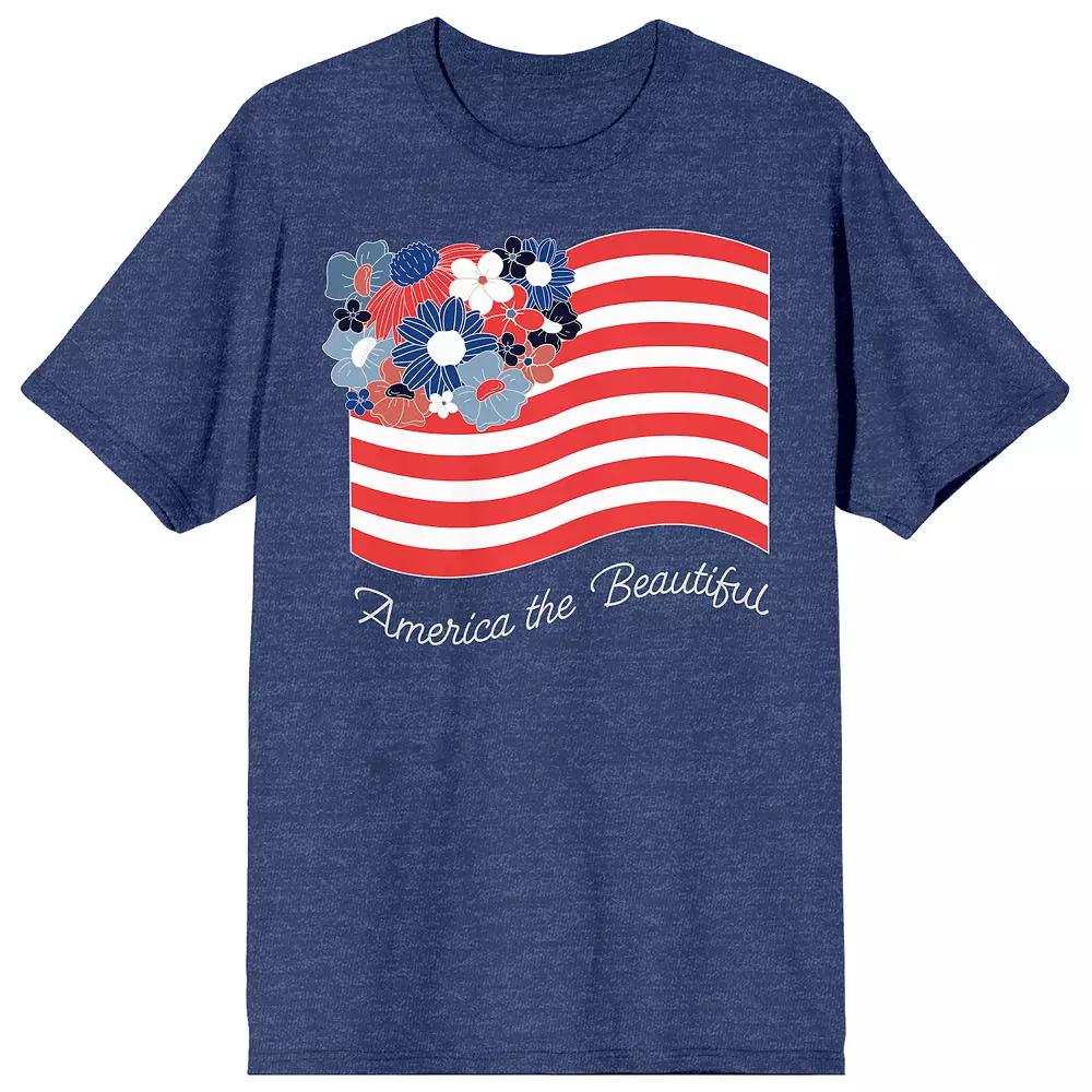 Men's Americana Floral Stripe America Beautiful Tee,  Product Image