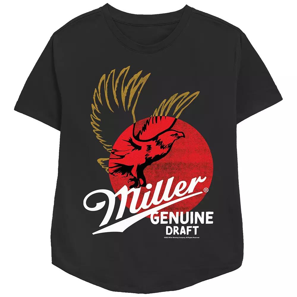 Women's Miller Genuine Draft Relaxed Fit Graphic Tee,  Product Image