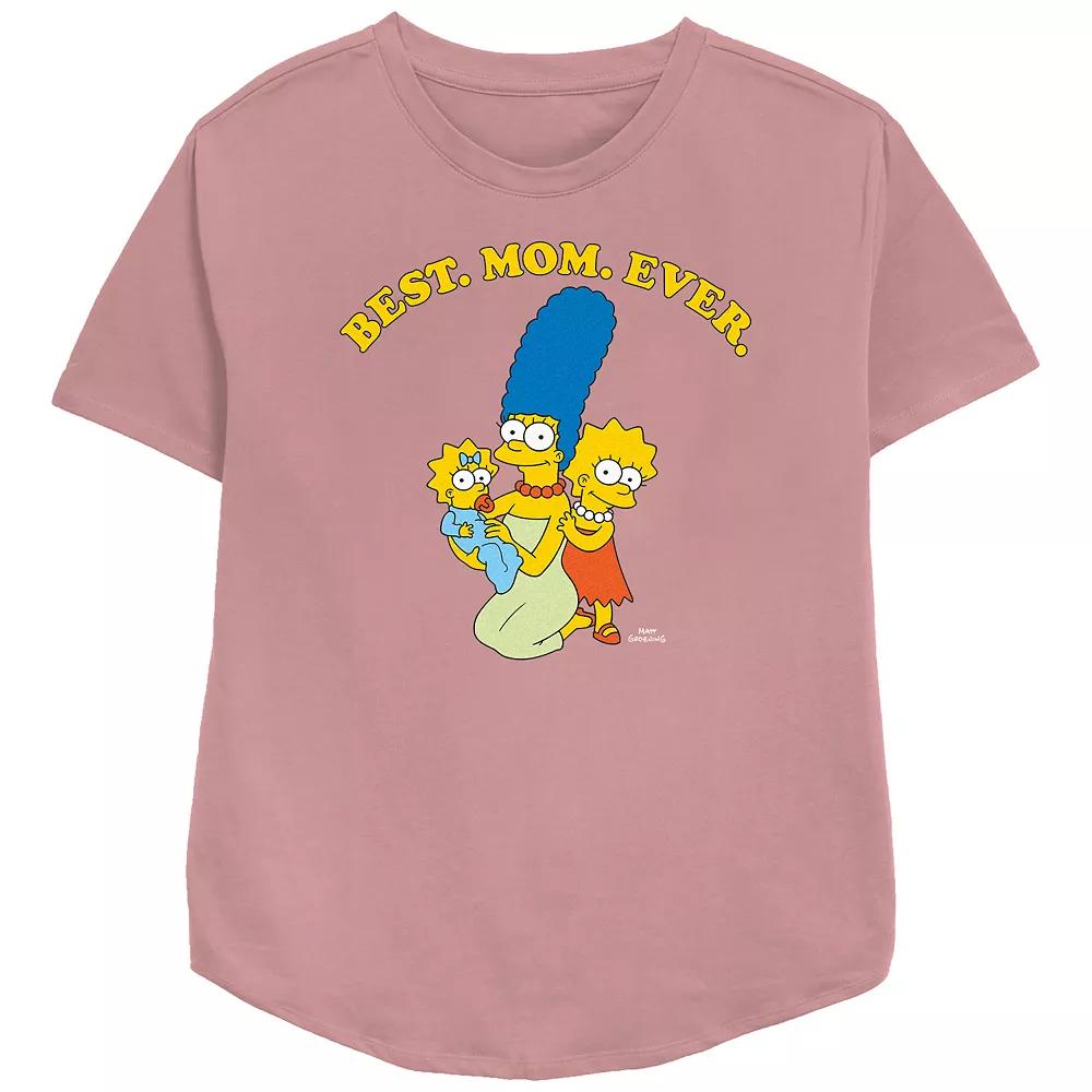 Women's The Simpsons Marge Best Mom Ever Relaxed Fit Graphic Tee,  Product Image