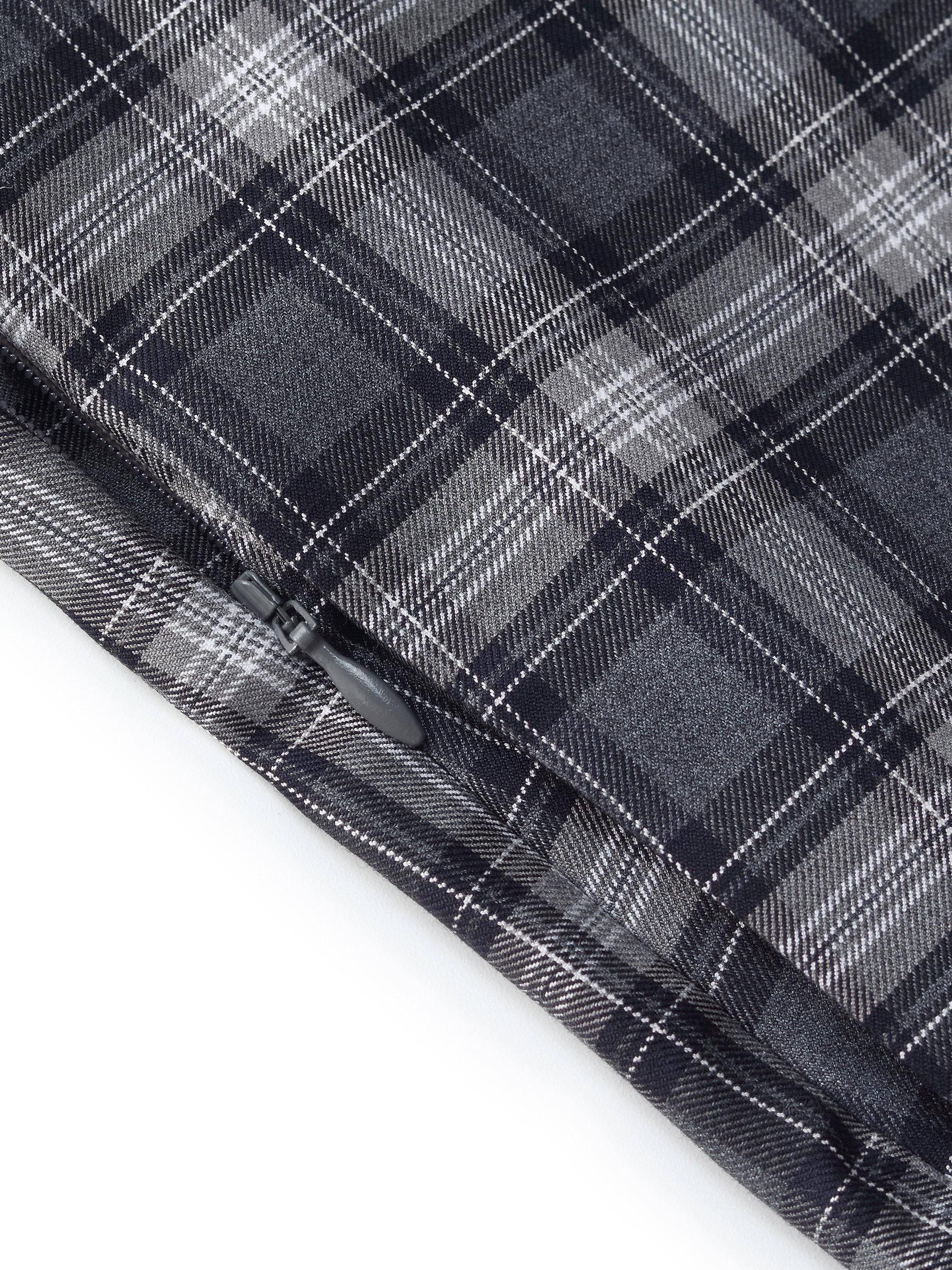 Plaid Women A-Line Skirt With Scrunchie Product Image