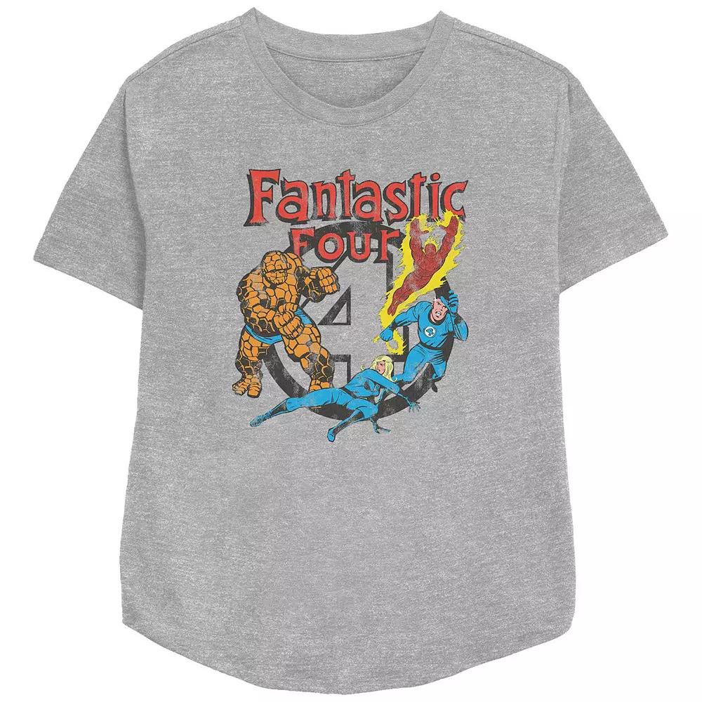 Women's Marvel Fantastic Four Vintage Poster Graphic Tee,  Product Image