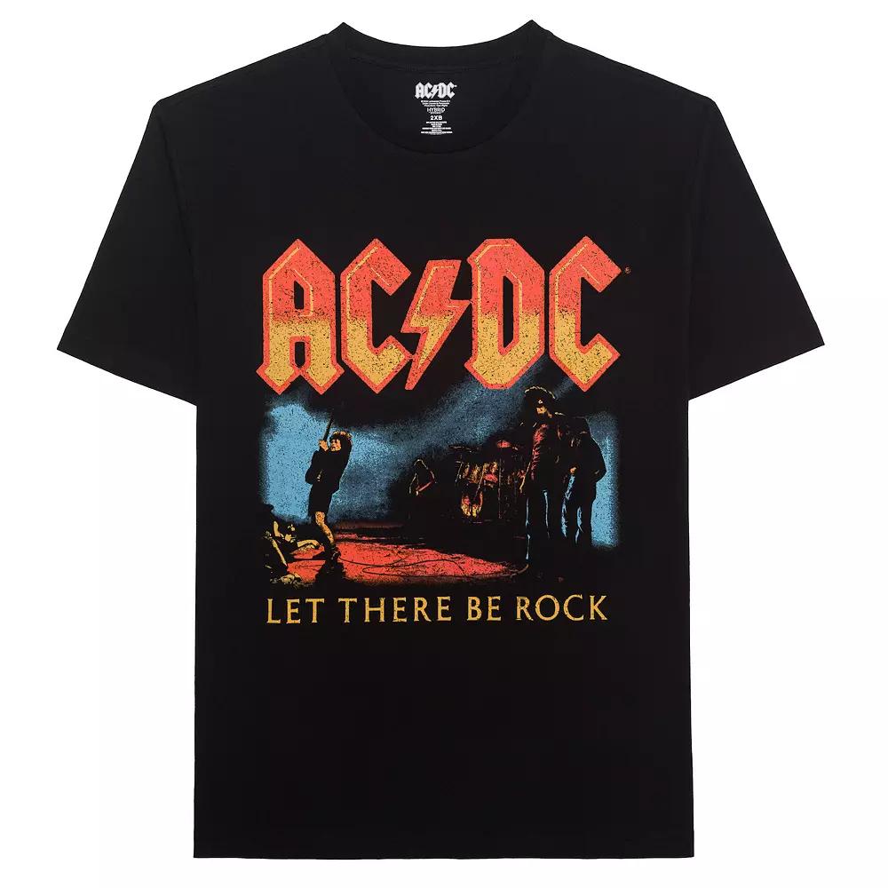 Big & Tall AC/DC Let There Be Rock Crewneck Graphic Tee, Men's,  Product Image