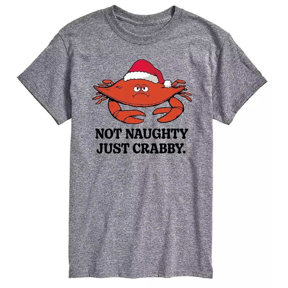Big & Tall Not Naughty Just Crabby Graphic Tee, Men's,  Product Image