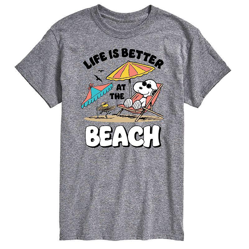Big & Tall Peanuts Snoopy "Life's Better At The Beach" Graphic Tee, Men's,  Product Image