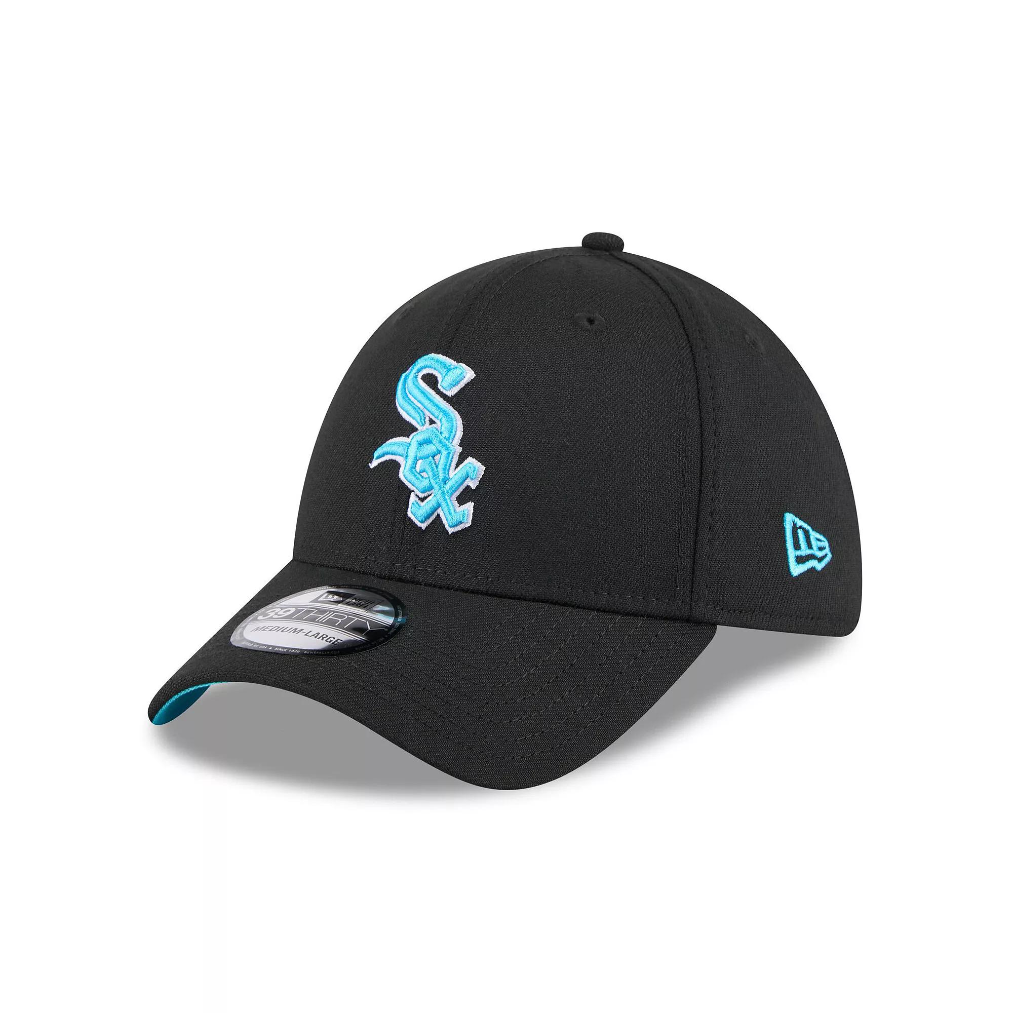 Men's New Era Black Chicago White Sox 2024 Father's Day 39THIRTY Flex Hat, Size: Small/Medium Product Image