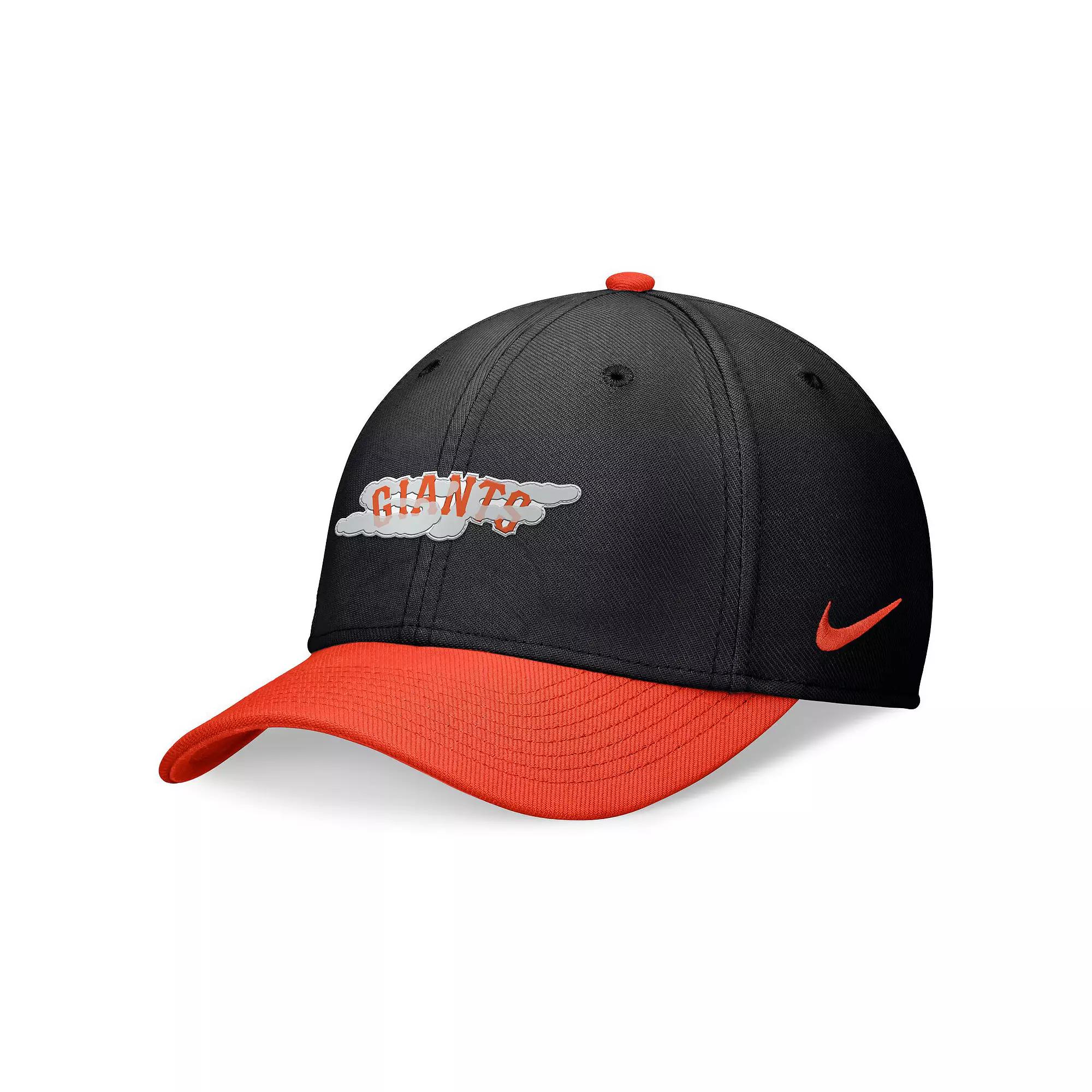Men's Nike Black/Orange San Francisco Giants 2024 City Connect Swoosh Flex Hat, Size: Large/XL Product Image