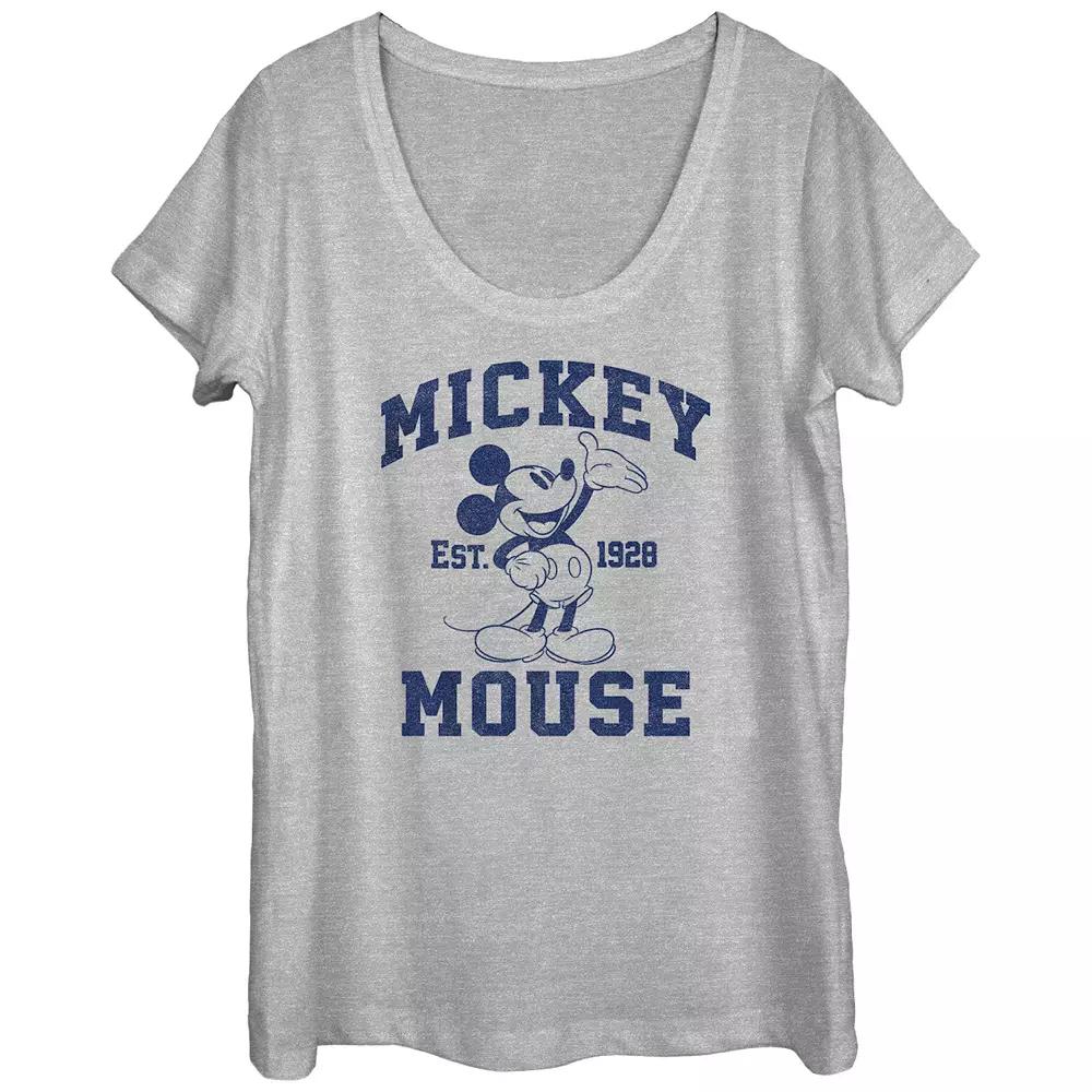 Disney's Mickey Mouse Since 1928 Scoop Neck Juniors' Graphic Tee, Women's,  Product Image