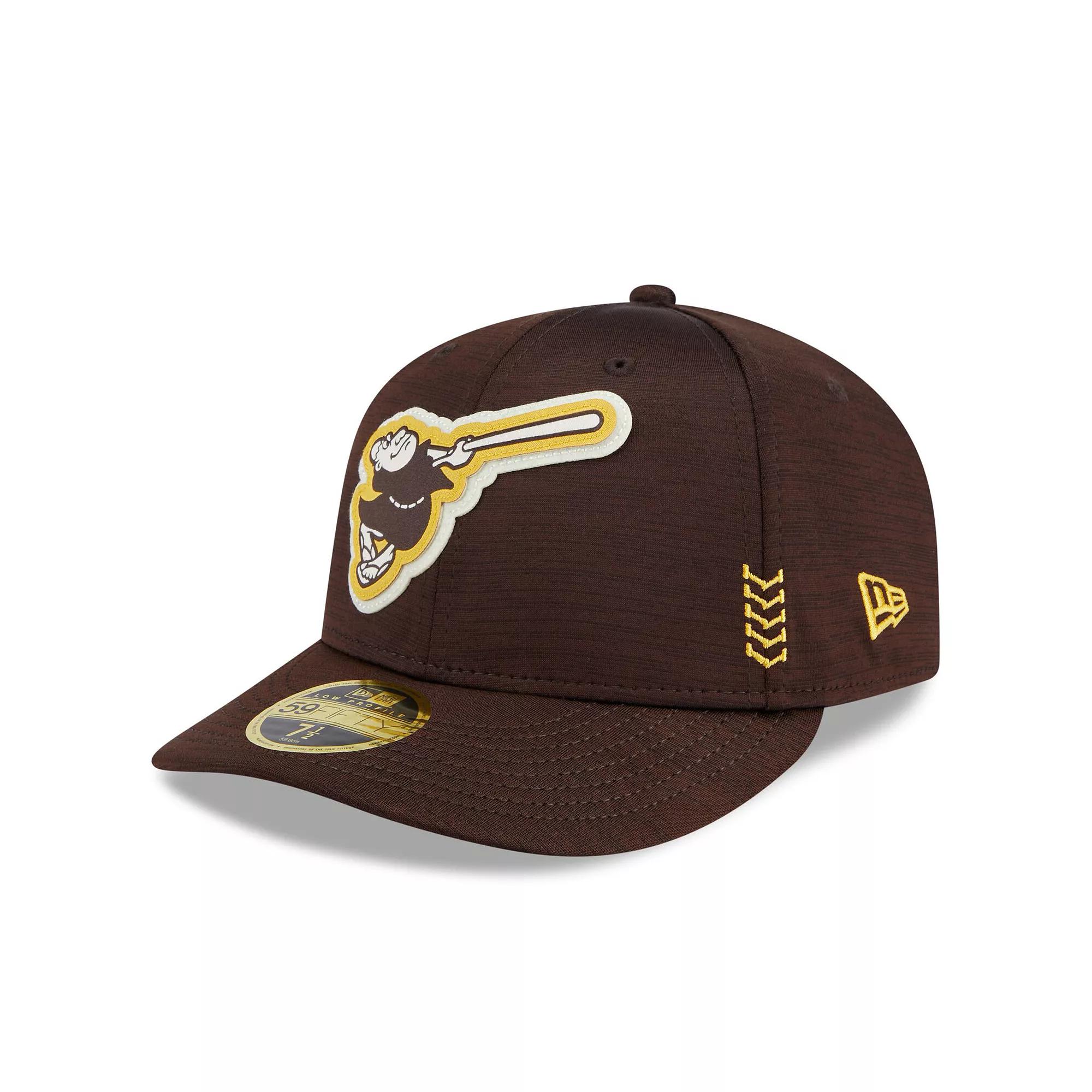 Men's New Era Brown San Diego Padres 2024 Clubhouse Low Profile 59FIFTY Fitted Hat,  Product Image