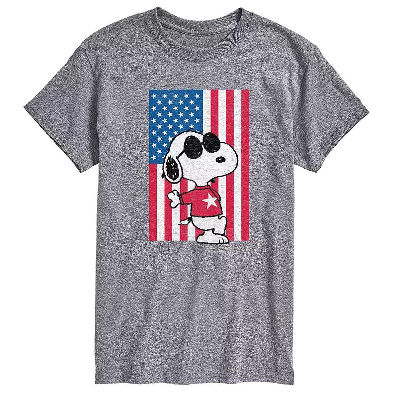 Men's Peanuts Joe Cool Flag Tee,  Product Image