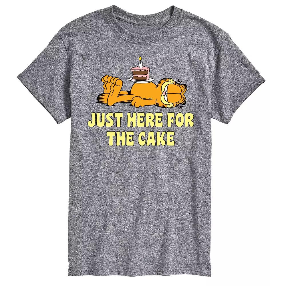 Big & Tall Garfield Here For Cake Graphic Tee, Men's,  Product Image