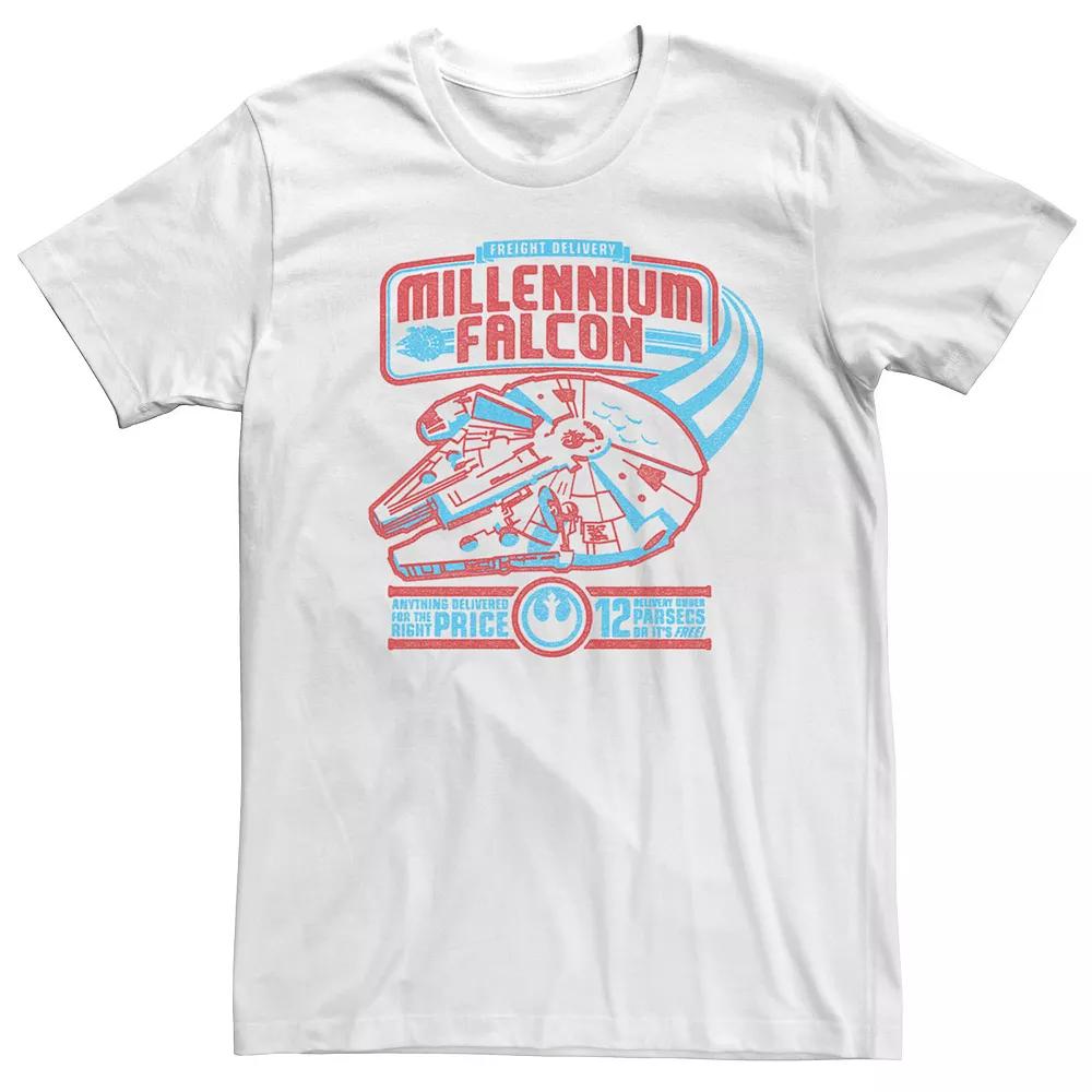 Men's Star Wars Retro Millennium Falcon Freight Delivery Tee,  Product Image