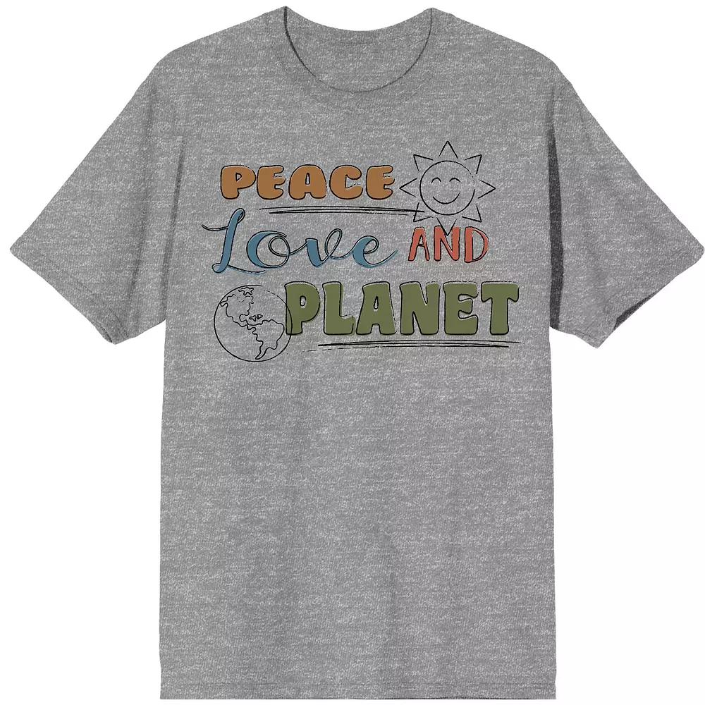 Men's Positive Vibes Peace Love Tee,  Product Image