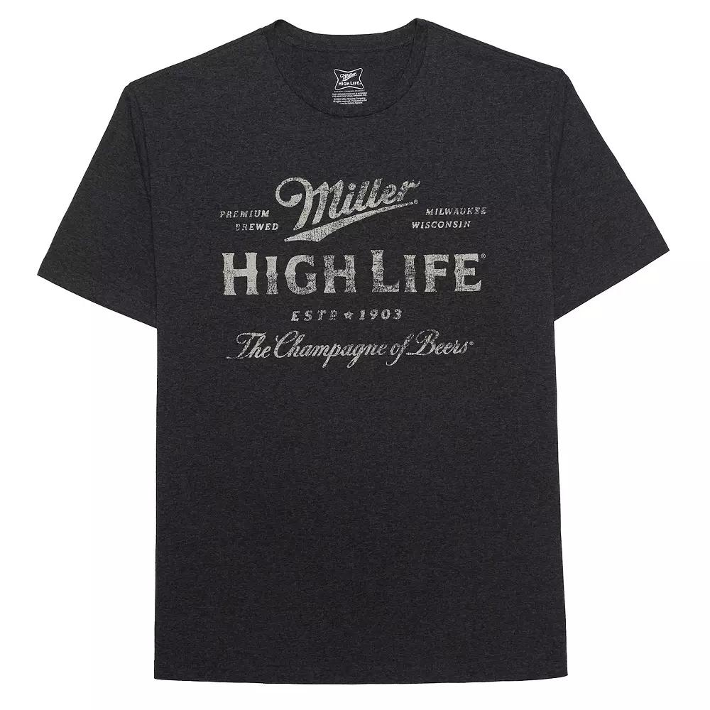 Big & Tall Miller High Life Label Graphic Tee, Men's,  Product Image