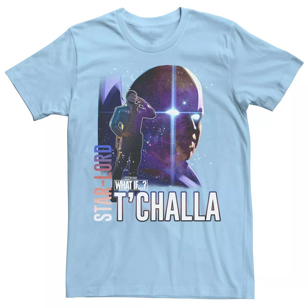 Men's Marvel What If Star Lord T'Challa and Watcher Poster Tee,  Product Image