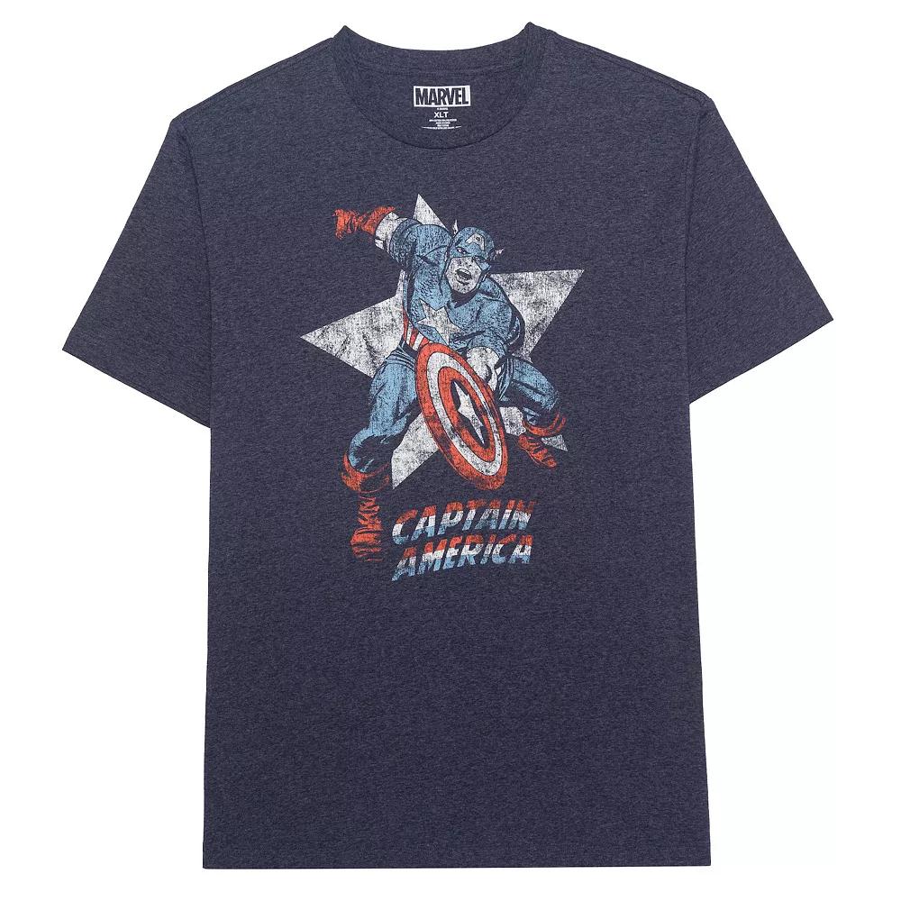 Big & Tall Marvel Captain America Old School Graphic Tee, Men's,  Product Image