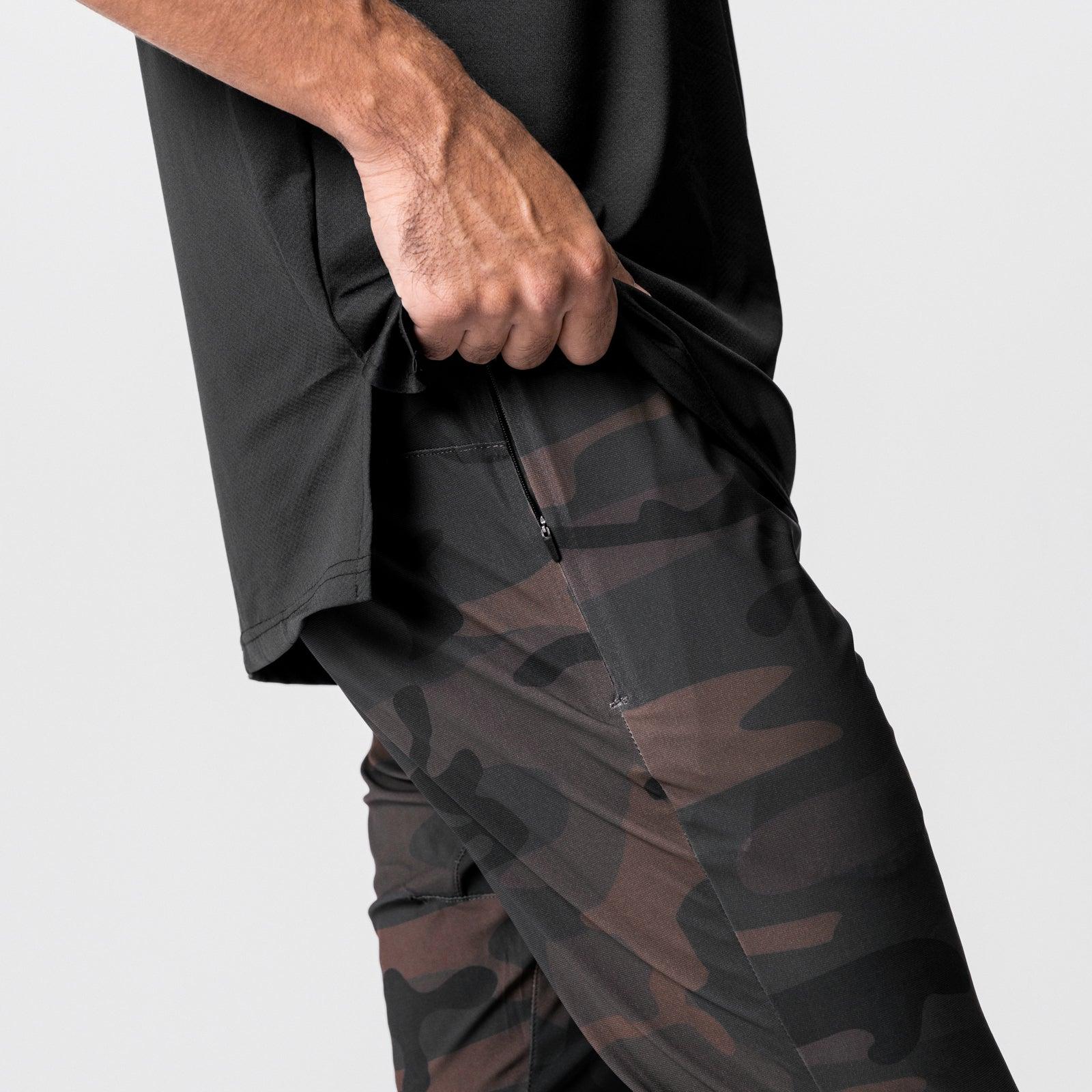 0914. Tech-Terry™ Paneled Cinch Cargo Jogger - Black/Wave-Dye Product Image