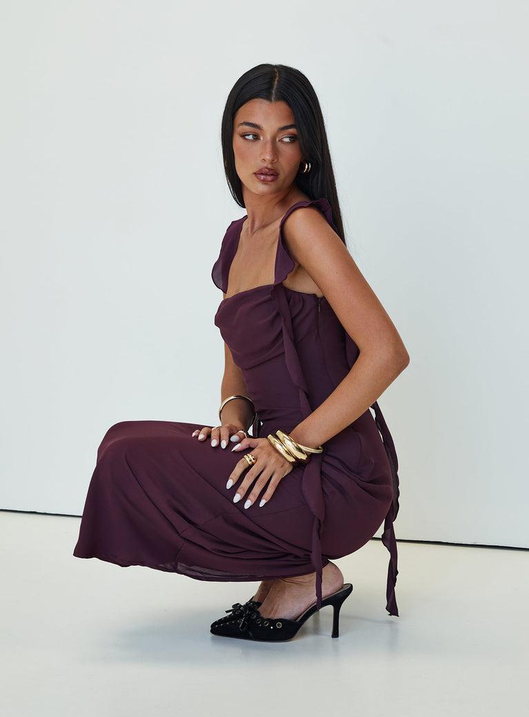 Lanai Maxi Dress Plum Product Image