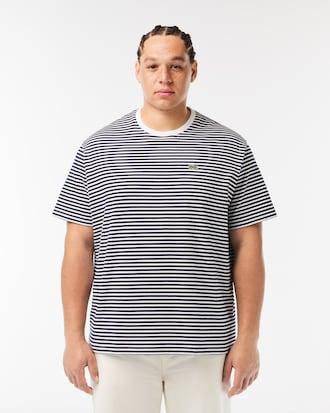 Men's Striped Heavy Cotton T-Shirt Product Image