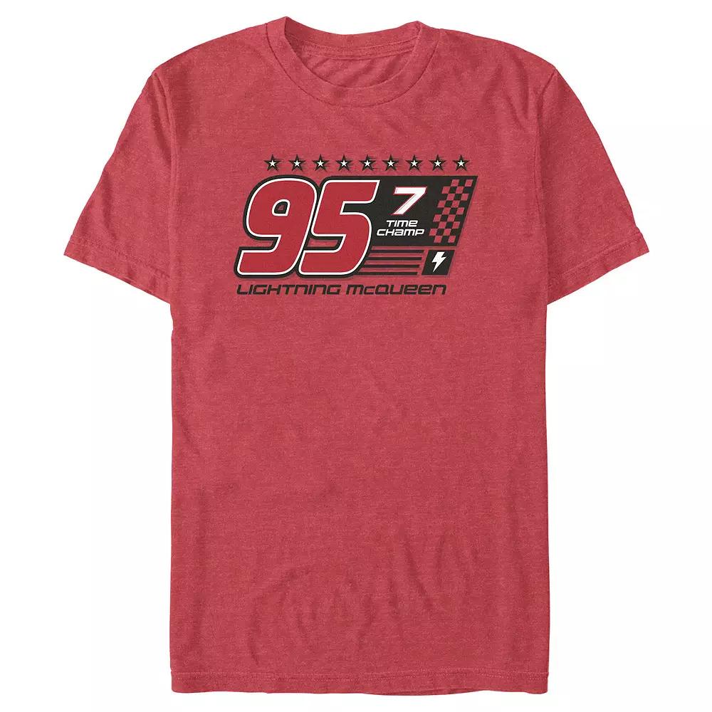 Disney / Pixar's Cars Lightning McQueen 7 Time Champ Men's Graphic Tee,  Product Image