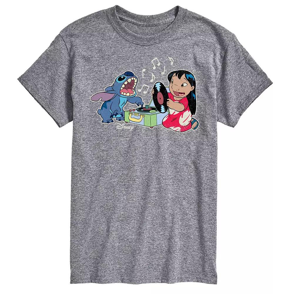 Disney's Lilo & Stitch Big & Tall Record Player Graphic Tee, Men's,  Product Image