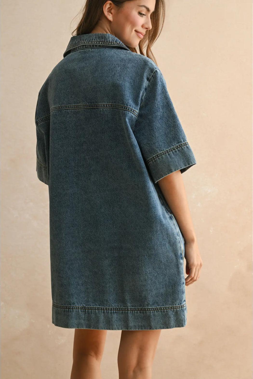 Oversized Denim Tunic Product Image