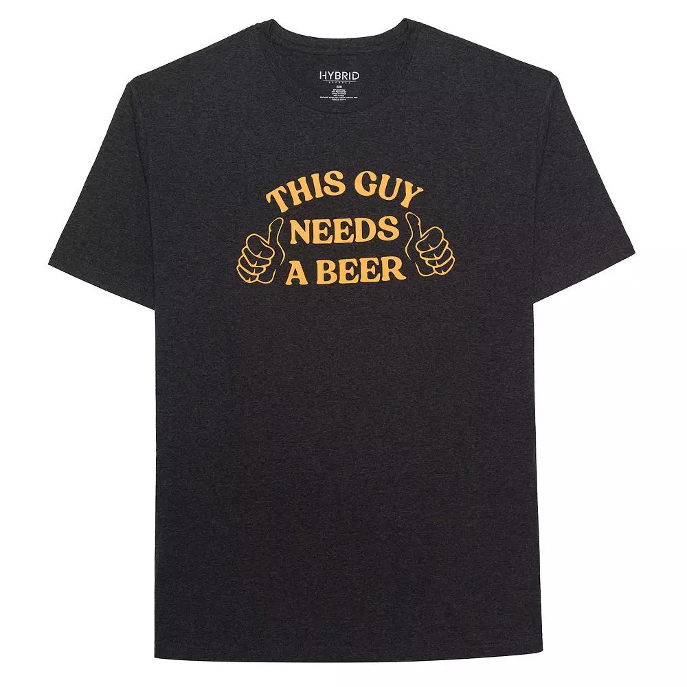 Big & Tall "This Guy Needs A Beer" Graphic Tee, Men's,  Product Image
