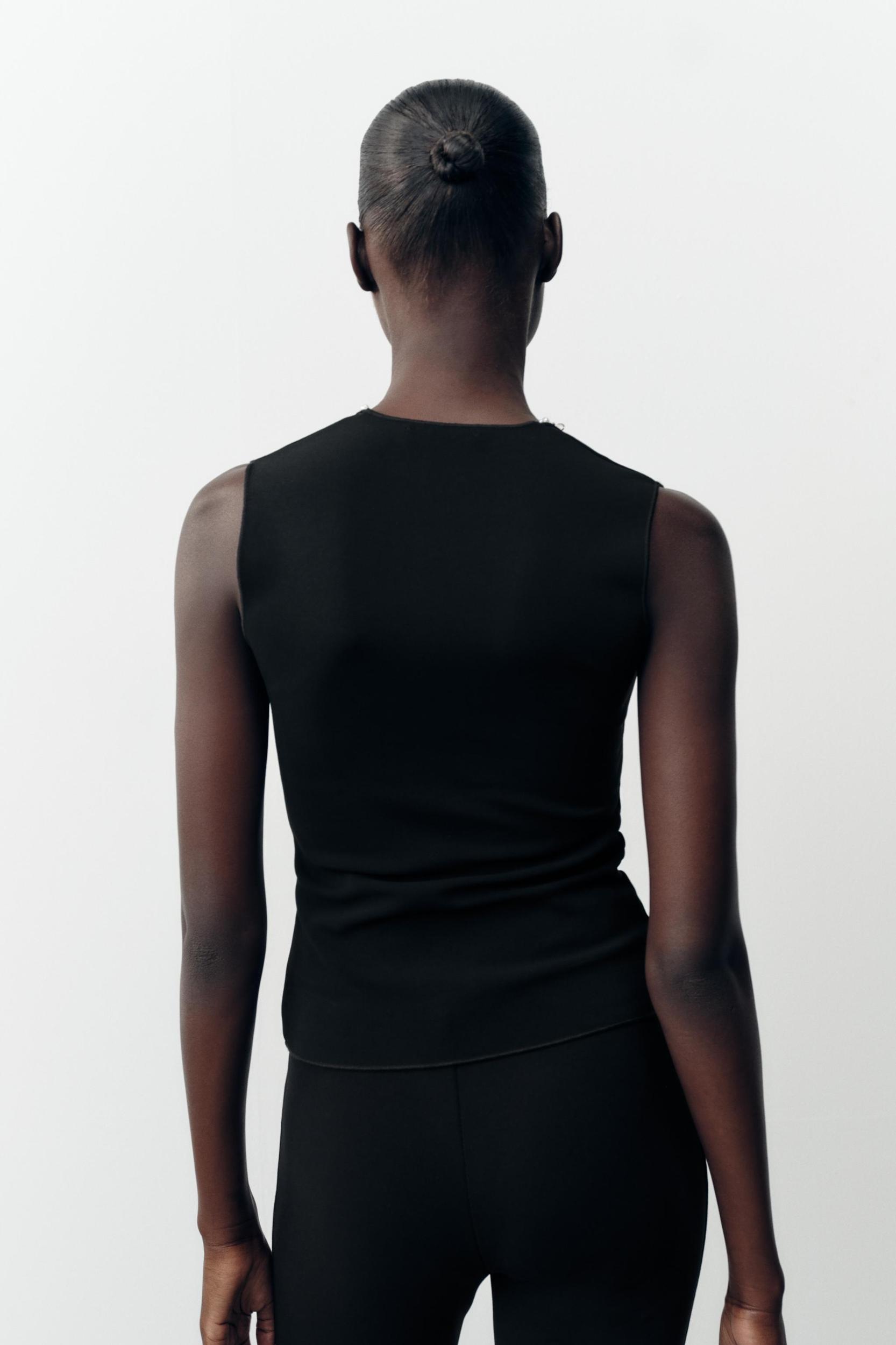 STRETCH TOP WITH METALLIC THREAD Product Image