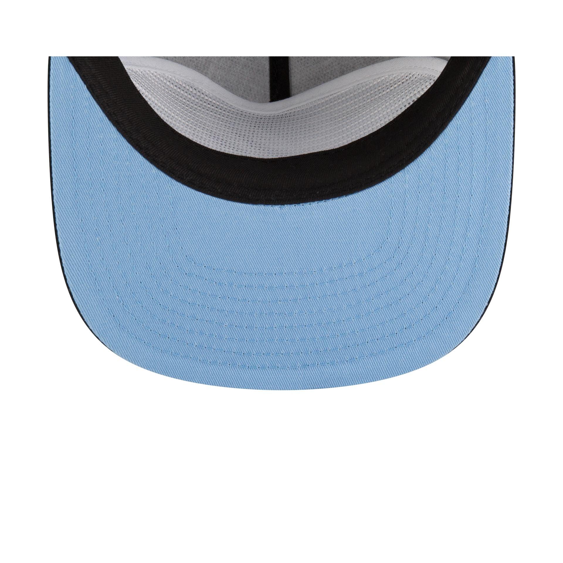 Toronto Raptors Navy Denim 59FIFTY A-Frame Fitted Hat Male Product Image