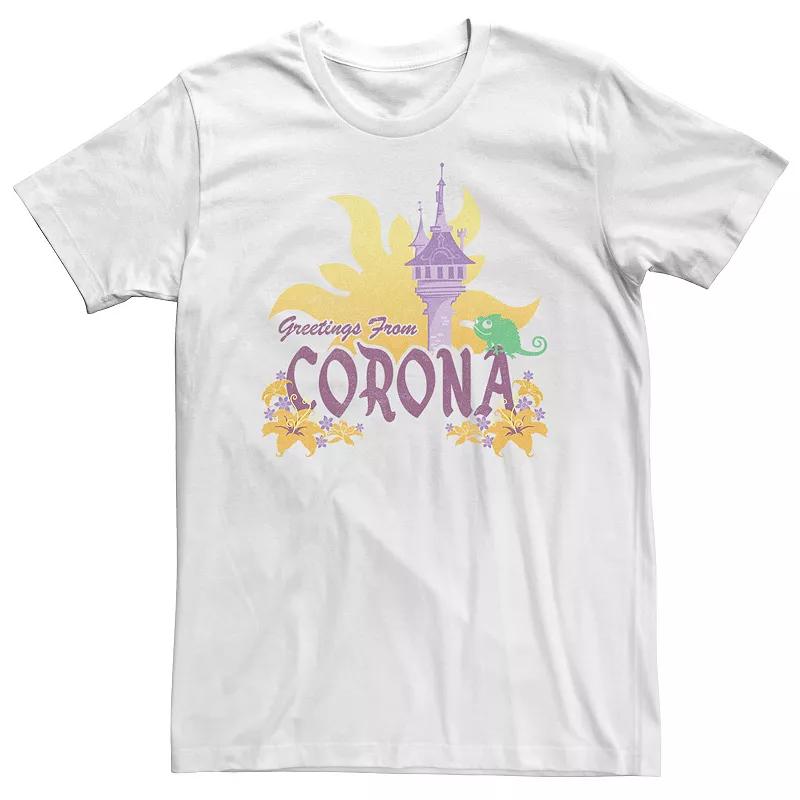 Big & Tall Disney Tangled Greetings From Corona Tower Poster Tee, Men's,  Product Image