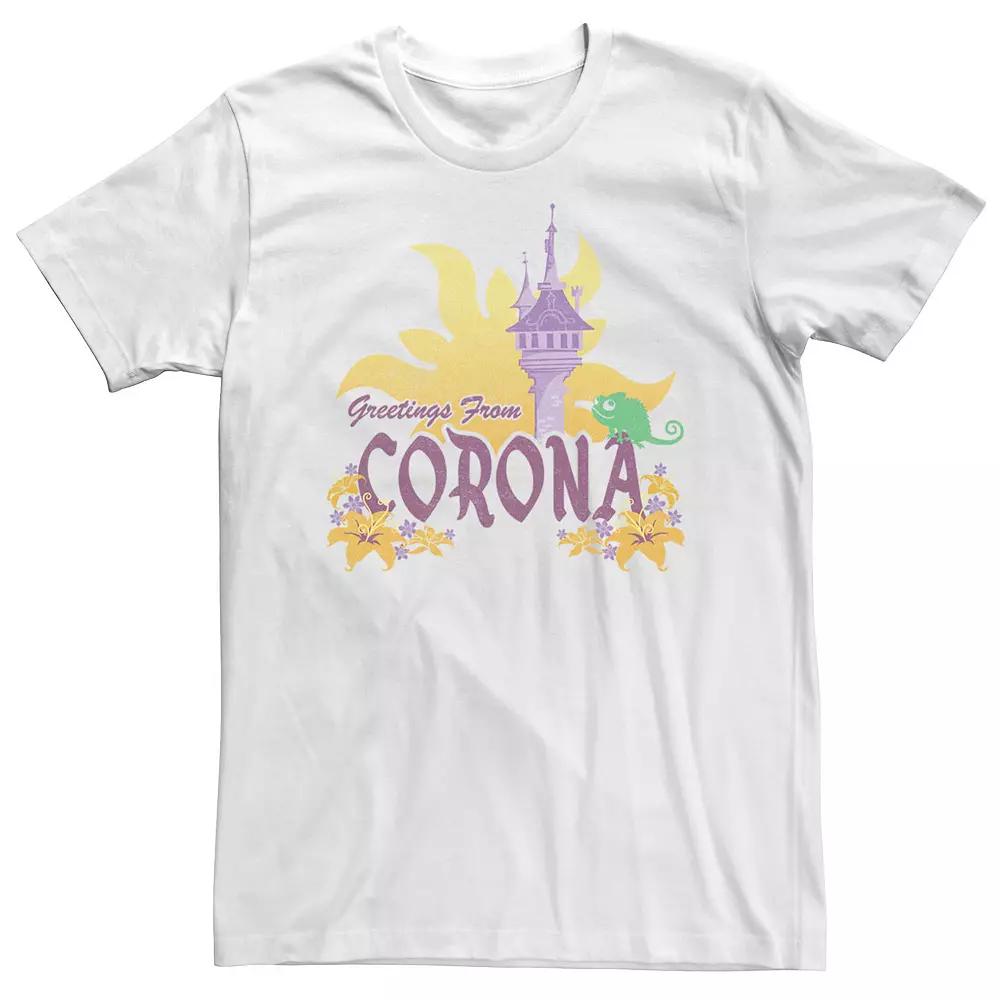 Big & Tall Disney Tangled Greetings From Corona Tower Poster Tee, Men's,  Product Image