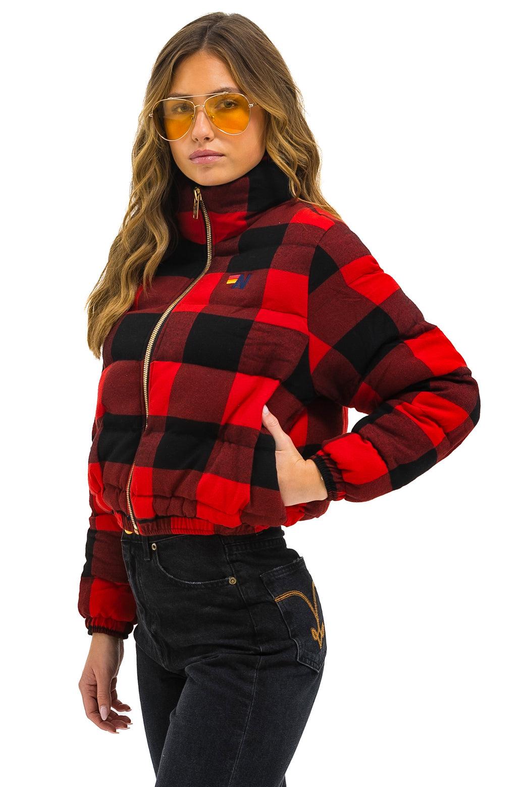 APRES PLAID PUFFER JACKET - BUFFALO PLAID Female Product Image